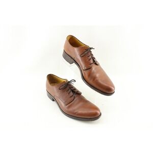 VTG Zenith by Divarese Brown Pebbled Leather Oxford Dress‎ Shoes Men Size 43